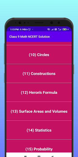 Class9 Math NCERT हल Offline Screen 3
