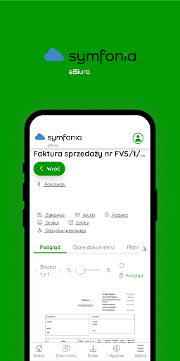 Android application Symfonia eBiuro screenshort