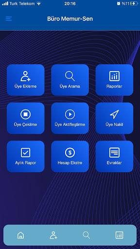 Büro Memur-Sen Otomasyon Screen 2