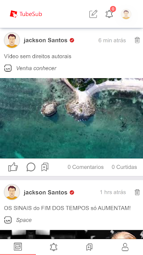 Android application TubeSub - Ganhar Inscrito screenshort