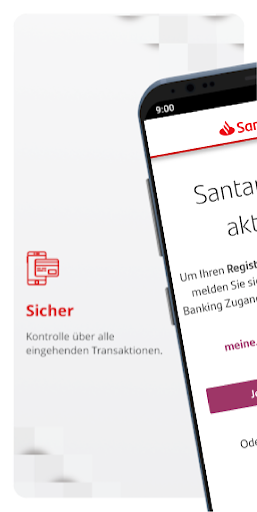 Android application SantanderSign screenshort