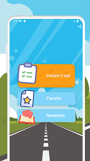 Android application Quiz Patente B screenshort