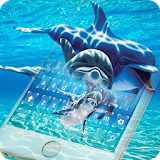 Dolphin keyboard  Dolphin theme ocean  The sea icon
