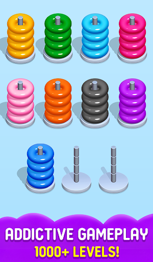 Stack Sort Puzzle - Color Sort - Hoop Sort Stack 1.0 screenshots 4