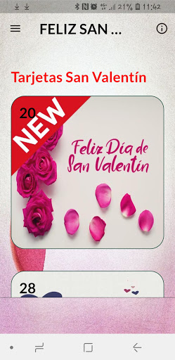 Android application DICHOS SAN VALENTÍN screenshort