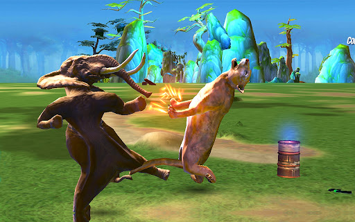 Wild Animal Fighting Games 3D Screen 3