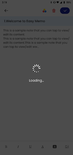 Android application Easy Memo screenshort