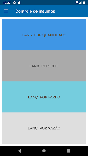 Android application Controle de Insumos V4 screenshort
