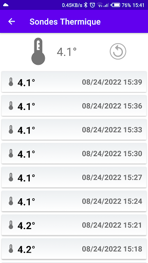 Sondes thermique Screen 2