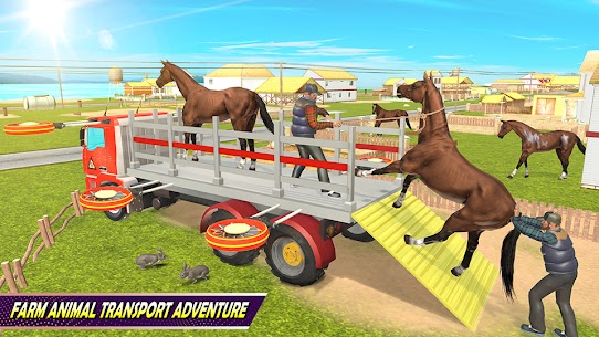 نقل حيوانات المزرعة: ألعاب قيادة الشاحنة الطائرة 2