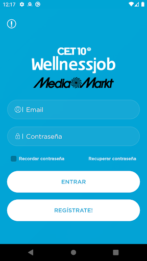 Android application Wellnessjob Mediamarkt screenshort