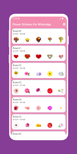 Flower Stickers for WhatsApp