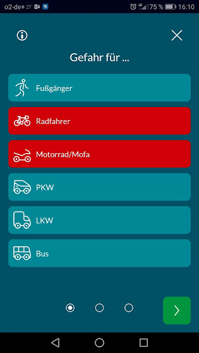 Gefahrenstellen auf Straßen Screen 3
