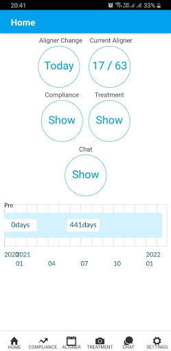 Android application OrthoComm Aligner Management screenshort