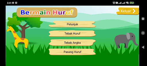Android application Bermain Abjad Keyboard screenshort