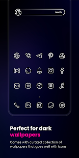 Caelus White linear icon pack v4.1.5 APK Patched
