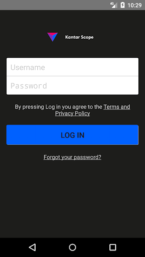 Android application Kantar Scope screenshort