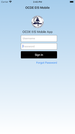 Android application OCDE EIS screenshort