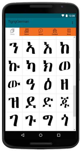 Tigrinya to German Dictionary Screen 3