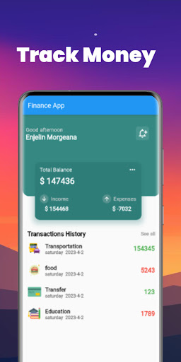 Screenshot of MoneyTracker - Manage Expenses