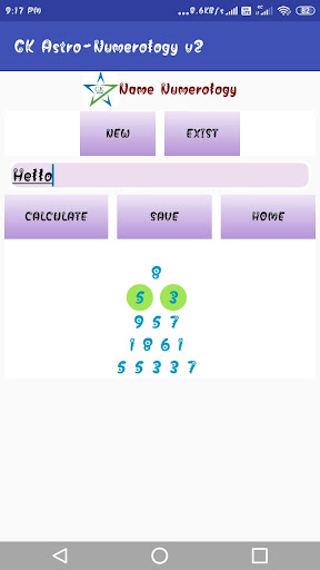 GK Astro-Numerology v3 Screen 2