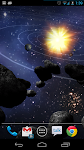 screenshot of Asteroid Belt Live Wallpaper
