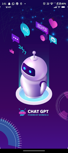 Android application Newness AI Assistant - Chatbot screenshort