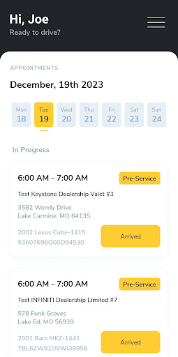 Android application BizzyCar Driver screenshort