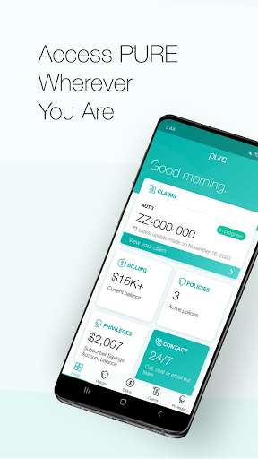 Android application PURE Insurance screenshort