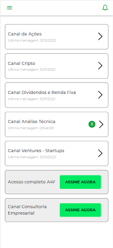 A4Y investimentos Screen 2