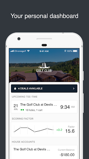 Android application The Golf Club at Devils Tower screenshort