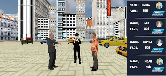 City Taxi Simulator Taxi Games