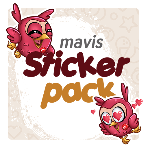 Mavis Sticker Pack (WAStickerA logo