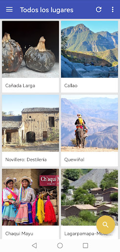 Android application Aiquile Turistico screenshort