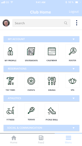 Android application Corinthian Yacht Club screenshort