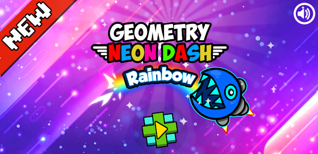 Geometry Neon Dash Rainbow 1.0.1 APK screenshots 1
