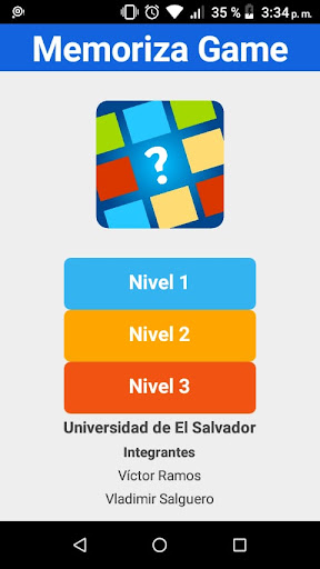 Android application Memoriza screenshort