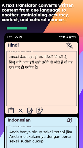 Hindi Indonesian Translate Screen 3