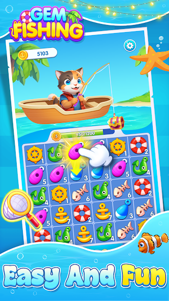 Gem Fishing 1.0.2 APK + Мод (Unlimited money) за Android