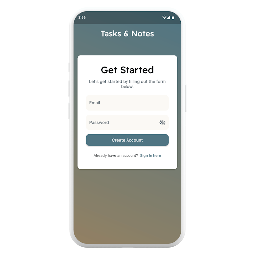 Android application Tasks & Notes screenshort