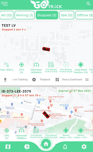 GoTrack Vehicle Screen 2