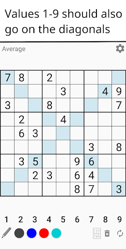 Android application Sudoku X screenshort
