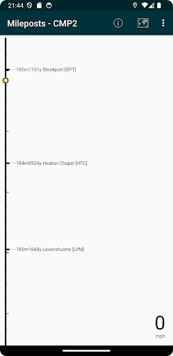 Android application Mileposts screenshort