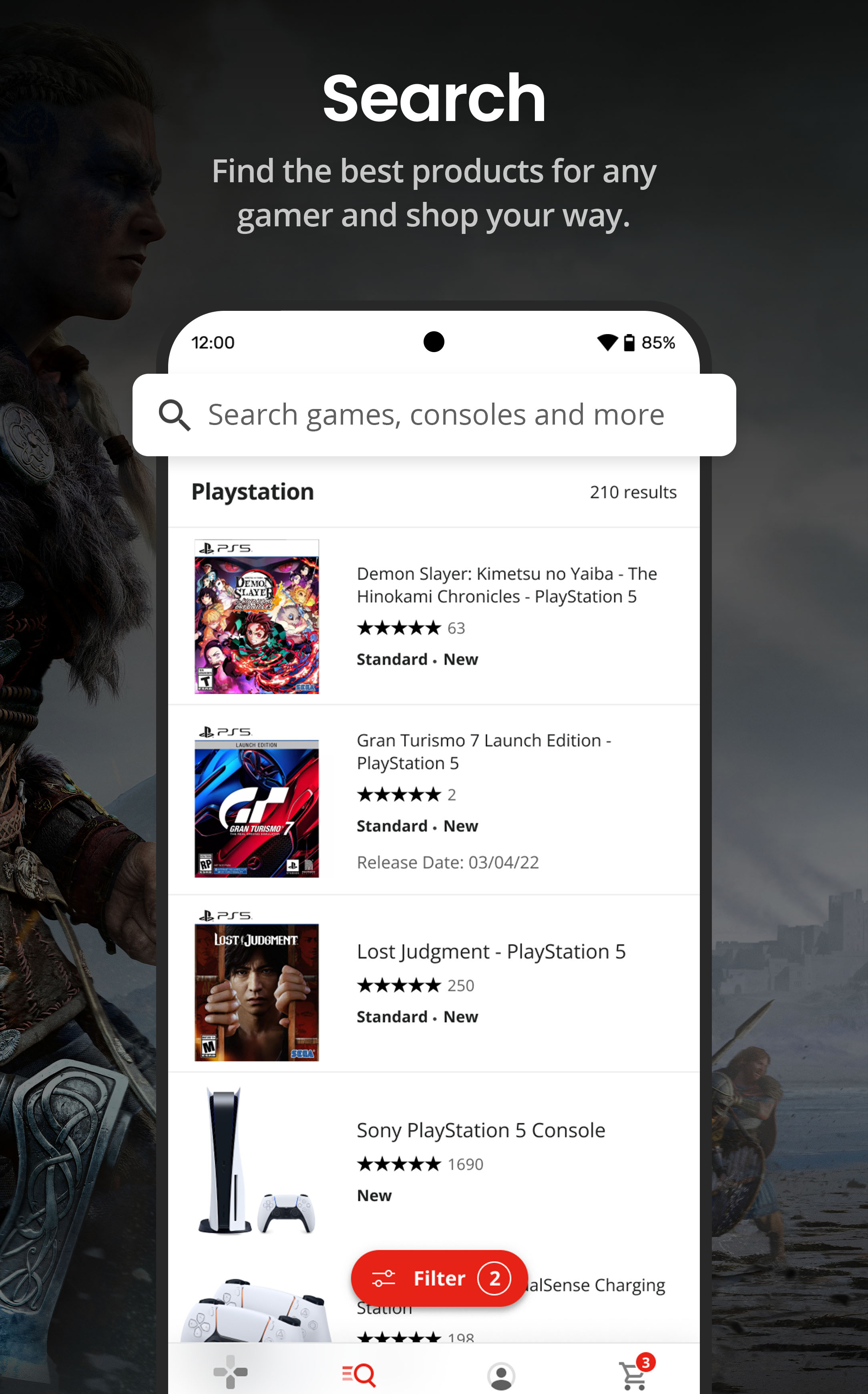 Android application GameStop screenshort