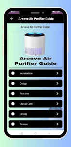 Aroeve Air Purifier Guide