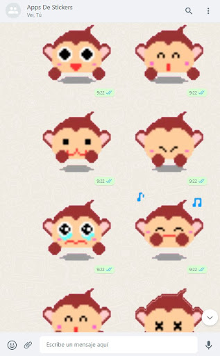 Monos Stickers Animados Screen 3