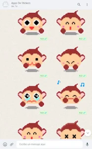 Monos Stickers Animados