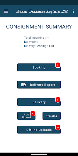 Saami Tradestar Logistics Screen 3