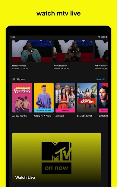 Captura 13 MTV Play - on demand reality tv android