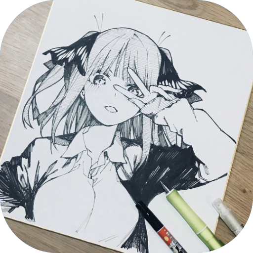 How to draw anime logo